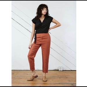 Only Child Clothing Solana Slim Pants in Camel
